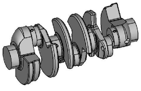 CAD model: Crankshaft